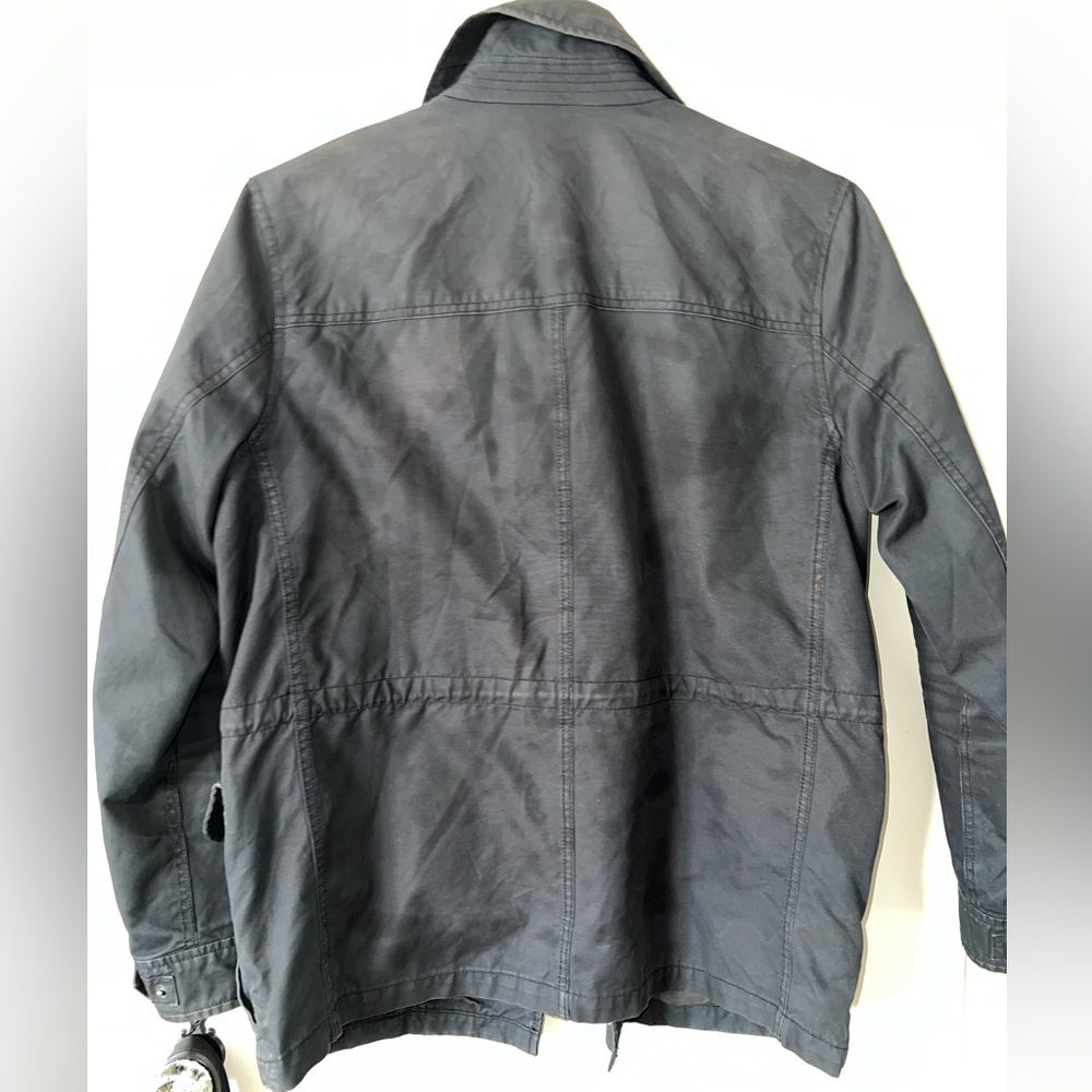 Men’s Gap military jacket lightweight dark grey  medium - Picture 2 of 8